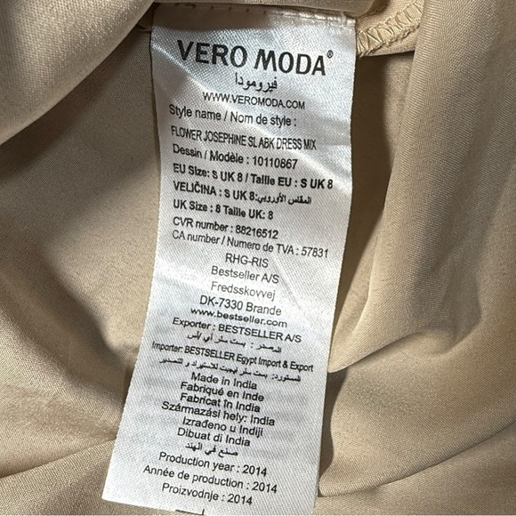 Vero Moda Women’s Faux Wrap Mini Dress Leopard Print Size Small - Picture 6 of 8